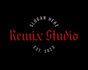 Gothic Masculine Studio logo design