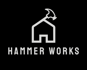 Hammer - Hammer House Roof logo design