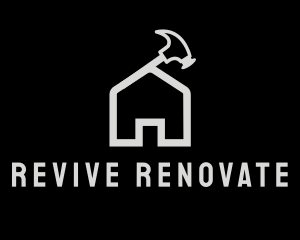 Renovate - Hammer House Roof logo design
