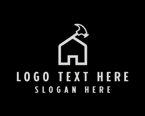 Attic - Hammer House Roof logo design