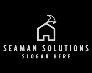 Hammer House Roof logo design