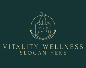 Candlelight Wellness Spa logo design