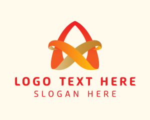 Visionary - Orange Star Ribbon logo design