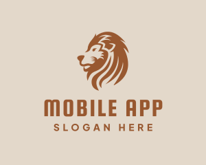 Fierce - Brown Lion Mane logo design