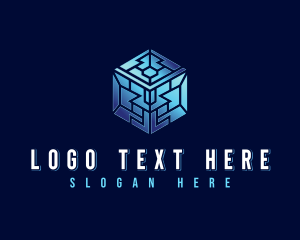 Digital - Modern Cube Technology logo design