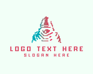Online Gaming - Pixel Gaming Dwarf logo design