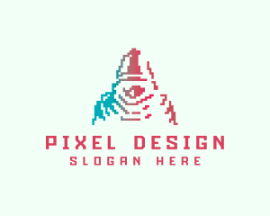 Pixel Gaming Dwarf logo design