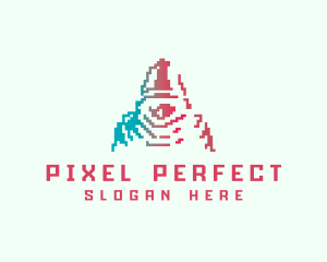 Pixel Gaming Dwarf logo design