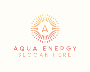 Gradient Solar Energy Letter logo design