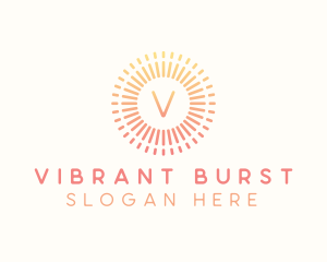 Burst - Gradient Solar Energy Letter logo design