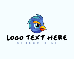 Pet - Blue Bird Cartoon logo design