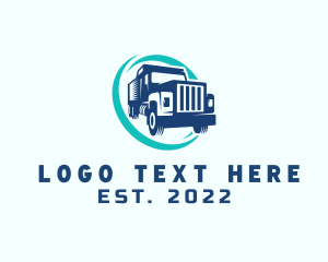 Courier - Farm Truck Vehicle logo design