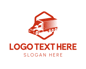 Retro - Fast Freight Truck logo design