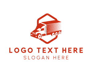 Delivery - Fast Freight Truck logo design