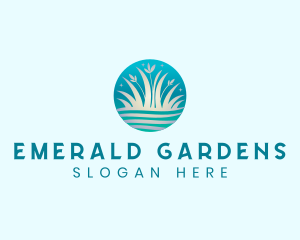 Organic Grass Gardening logo design