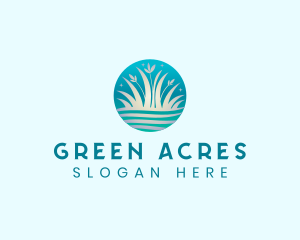 Organic Grass Gardening logo design