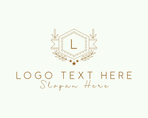 Luxe - Hexagon Wreath Academy logo design