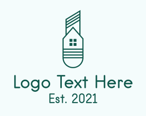Line Art - Green House Cutter logo design