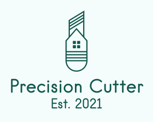 Green House Cutter  logo design