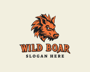 Wild Boar Warthog logo design