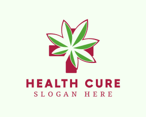 Medicine - Marijuana Medicine Cross logo design