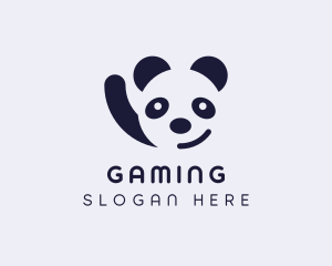 Cute Smiling Panda Logo