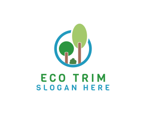 Trees Eco Forest logo design