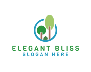 Forest - Trees Eco Forest logo design