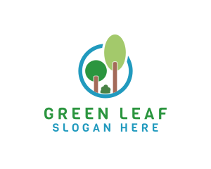 Trees Eco Forest logo design