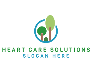 Trees Eco Forest logo design