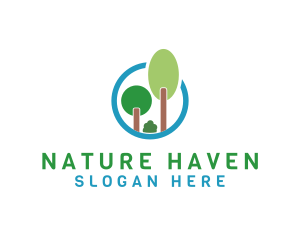 Habitat - Trees Eco Forest logo design