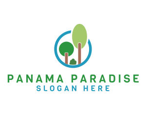 Trees Eco Forest logo design