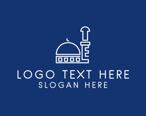 Muslim - Arabic Temple Outline logo design