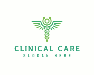 Medicine Caduceus Healthcare logo design