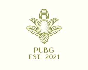 Herbal - Organic Fermented Tea Bottle logo design