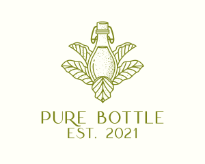 Bottle - Organic Fermented Tea Bottle logo design