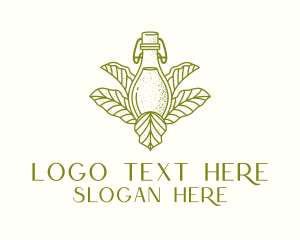 Organic Fermented Tea Bottle Logo