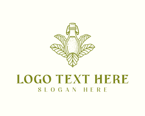 Fermented - Organic Fermented Tea Bottle logo design