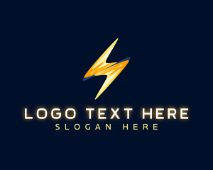 Motion Lightning Bolt logo design