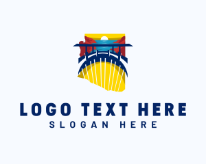 Saguaro Cactus - Arizona Hoover Dam logo design