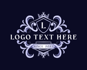 Luxury - Crown Ornamental Crest logo design