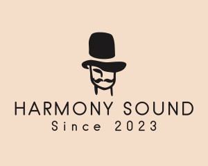 Guy - Top Hat Mustache Man logo design