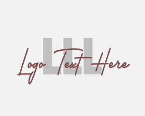 Lux - Cosmetics Fashion Script logo design