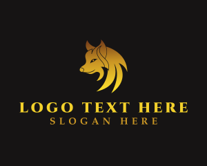 Animal - Wild Wolf Canine logo design