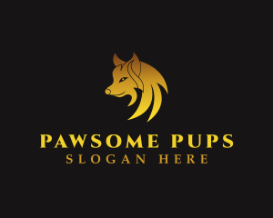 Canine - Wild Wolf Canine logo design