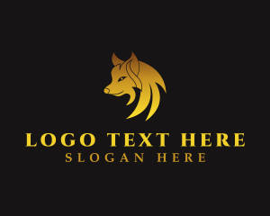 Wild - Wild Wolf Canine logo design