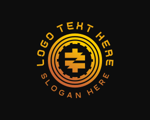 Bitcoin - Digital Cryptocurrency Coin logo design