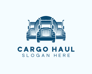 Truck Logistics Transport logo design