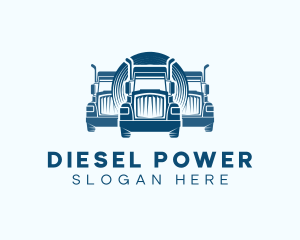 Diesel - Truck Logistics Transport logo design