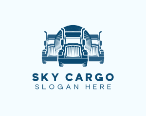 Truck Logistics Transport logo design